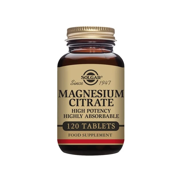 Solgar Magnesium Citrate 120 tabletter