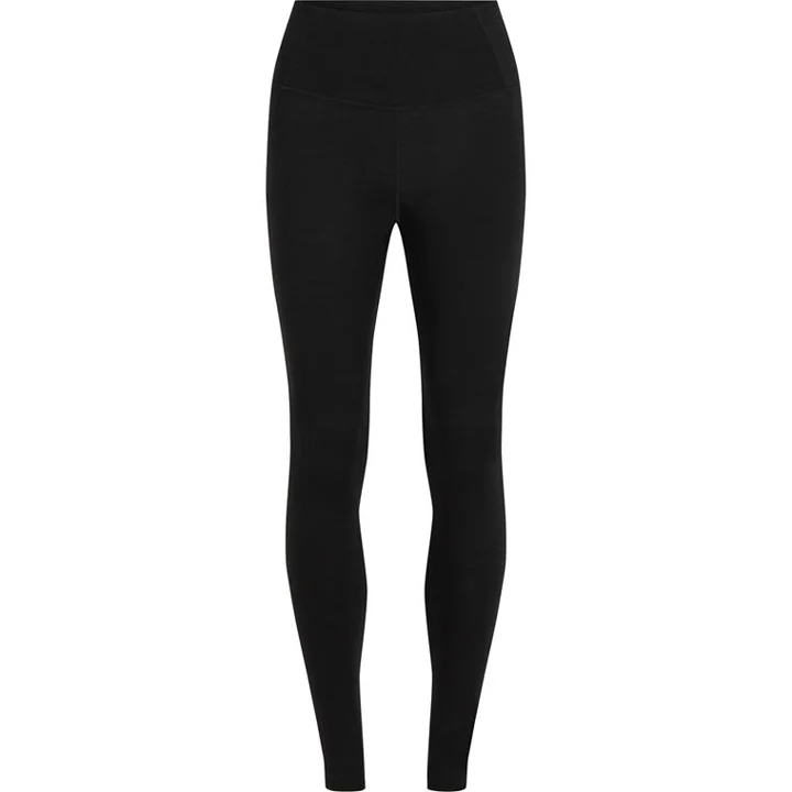 Icebreaker Women Mer 200 Oasis High Rise Leggings Black – Black – M