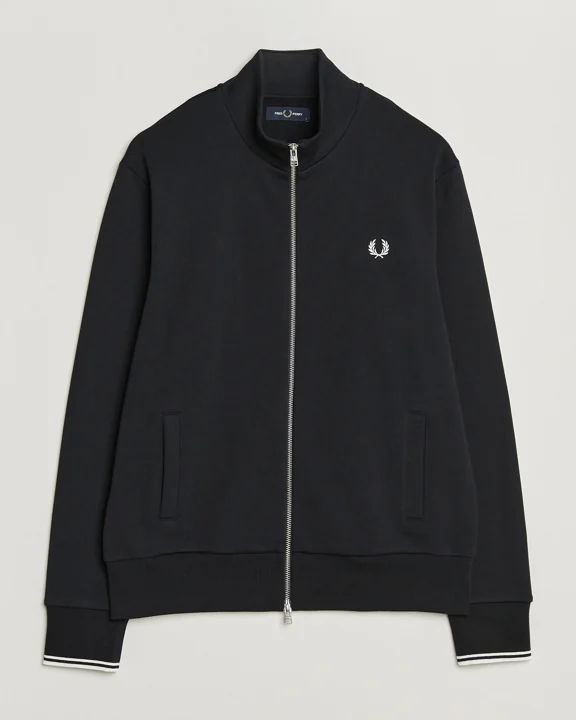 Fred Perry Full Zip Sweatshirt Black