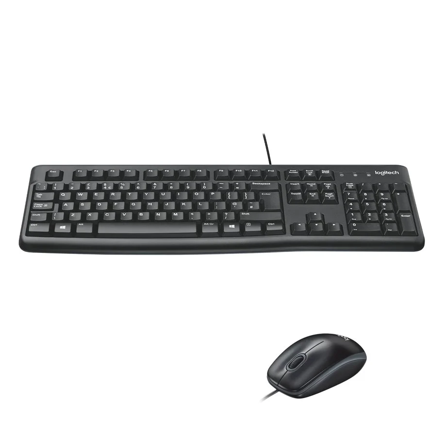 Logitech Desktop MK120 nordiska - Tastatur & Mus set - Nordisk - Svart