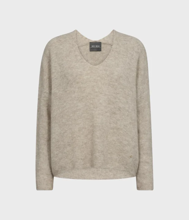 Mmthora V-Neck Knit. (174 Feather Gray)