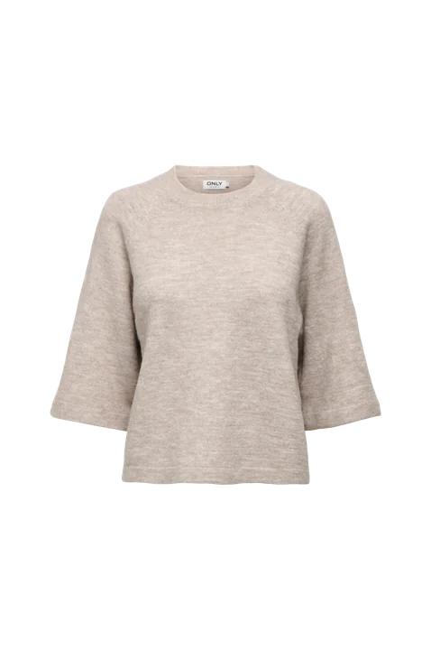 ONLSIMONI 3/4 PULLOVER KNT NOOS — ONLSIMONI Stickad tröja