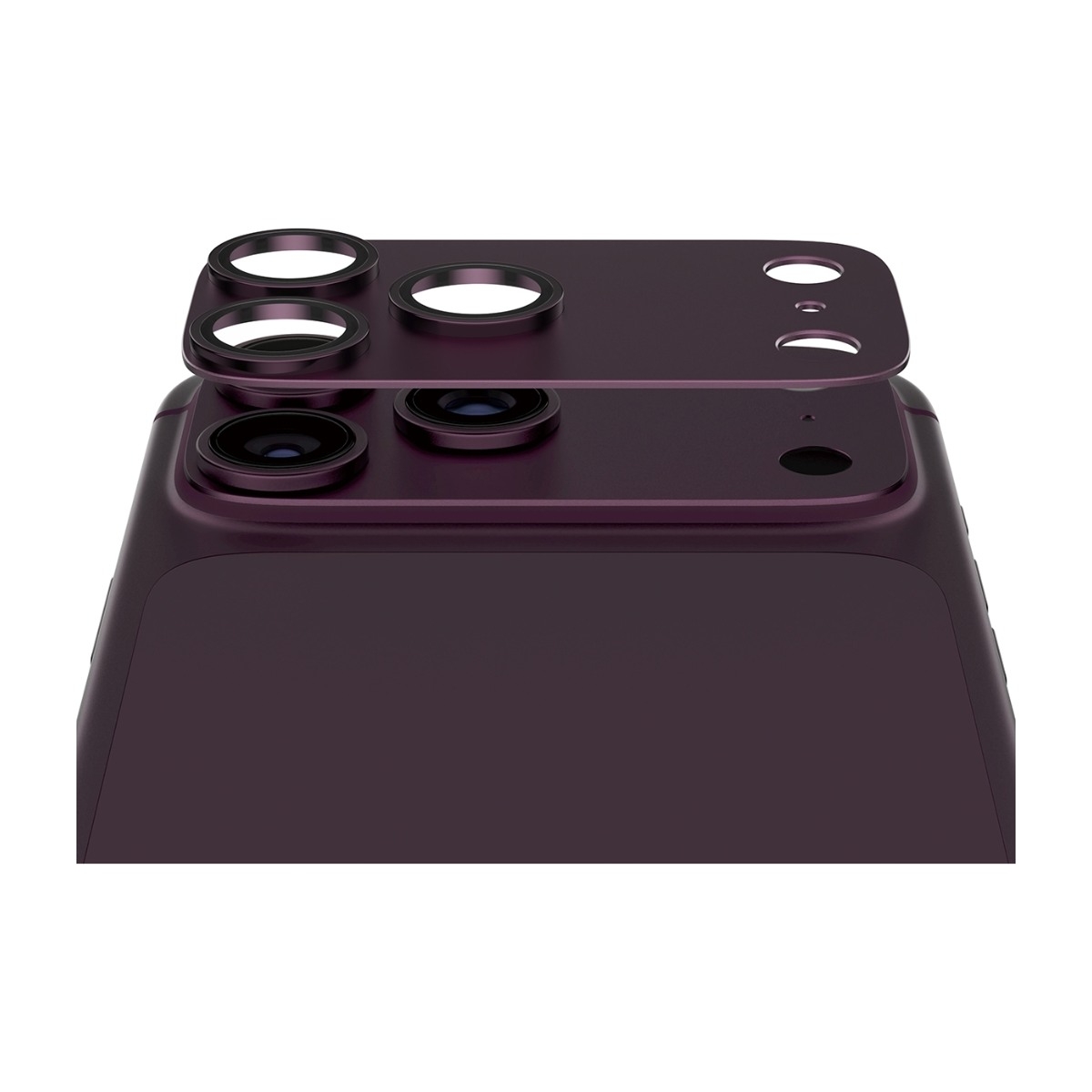 PanzerGlass iPhone 18 Pro Fender-skydd för bakkameror, Cherry