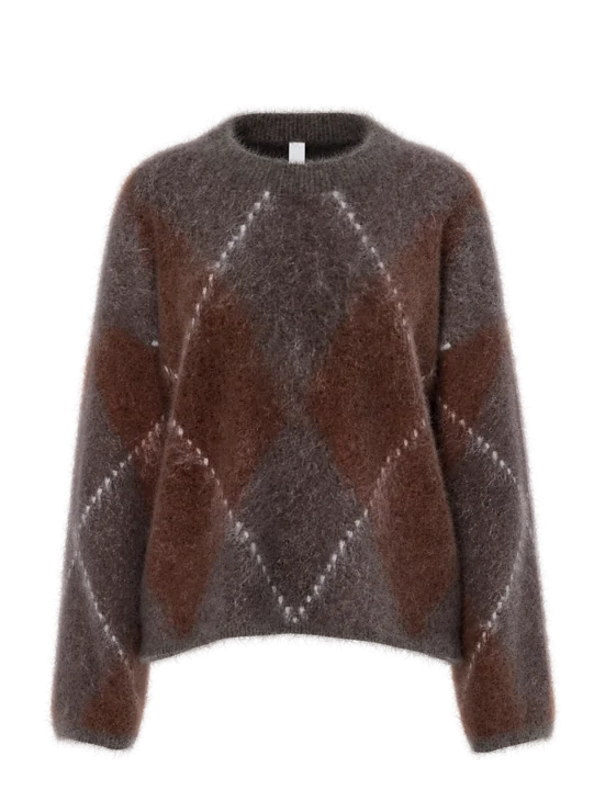 Yasargy Ls Mohair Blend Knit Pullover S. (Coffee Bean)
