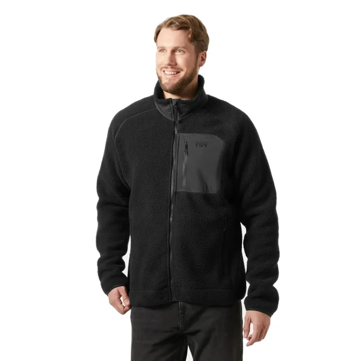 Panorama Pile Block Jacket Men fleecejacka - BLACK-991 - M