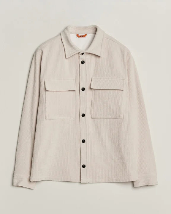 J.Lindeberg Finnigan Drape Cord Overshirt Moonbeam