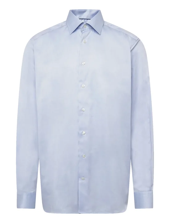 Contemporary Fit Light Blue Signature Twill Shirt