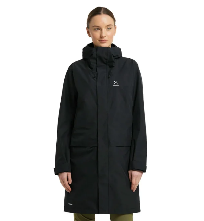 Dam Aria Proof Parka vattentät skaljacka för dam – True Black – L
