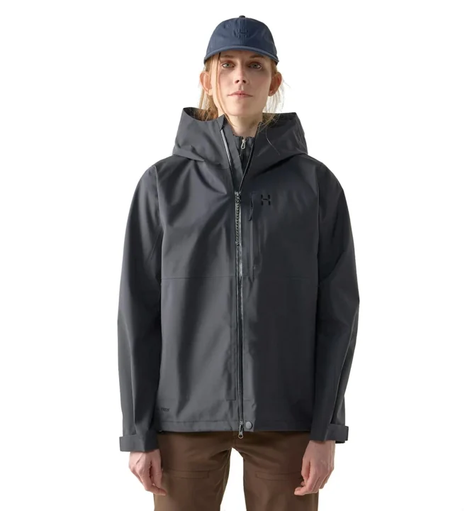 Dam Front Proof II Jacket vattentätt skal – True Black – M