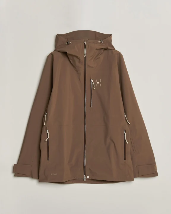 Alper Proof Jacket Men skid- och regnjacka - Teak Brown – Teak Brown – XL