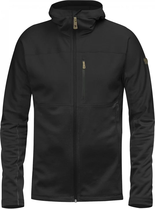 M Black Abisko Trail Fleece herr fleecejacka
