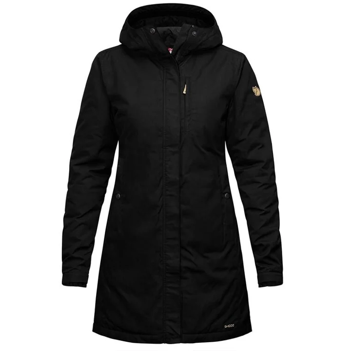 Kiruna Padded Parka WMS damparka - Black – Black – L