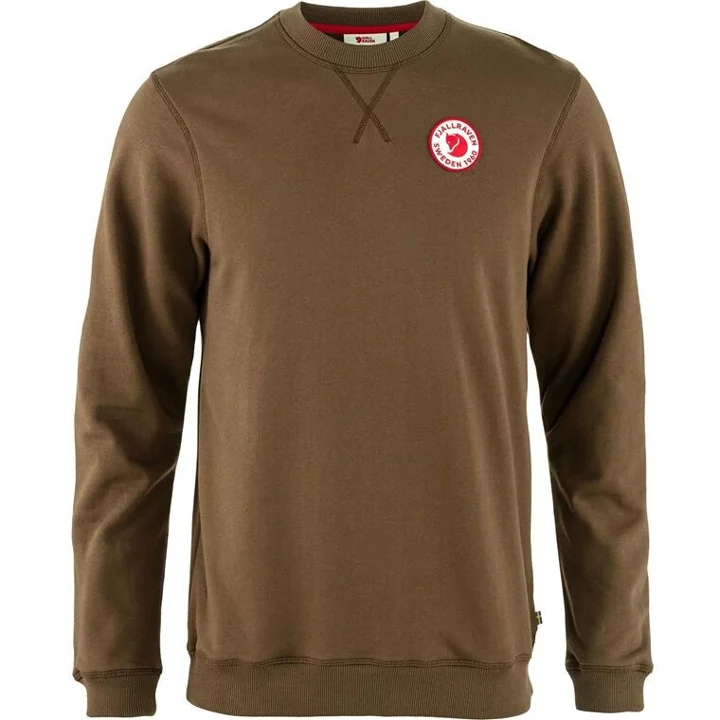 1960 Logo Badge Sweater Men sweatshirt - Dark Oak – Dark Oak – M