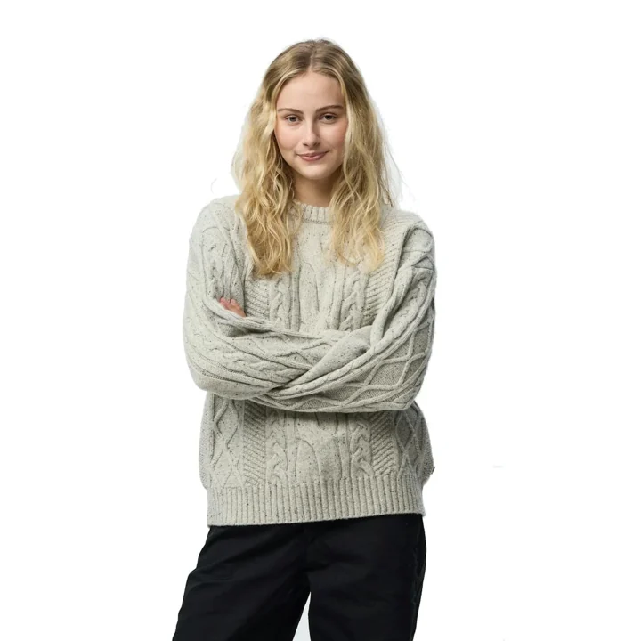 Övik Cable Knit Women - Chalk White – Chalk White – M