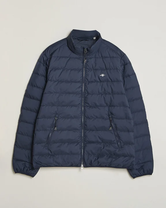 Gant Light Down Jacket Evening Blue – Blå – XL