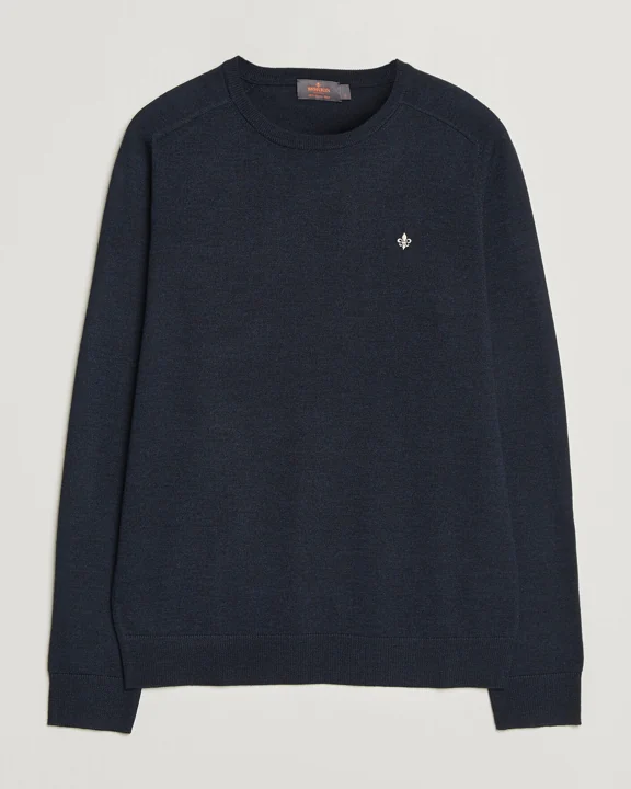 Morris Merino O-Neck Navy