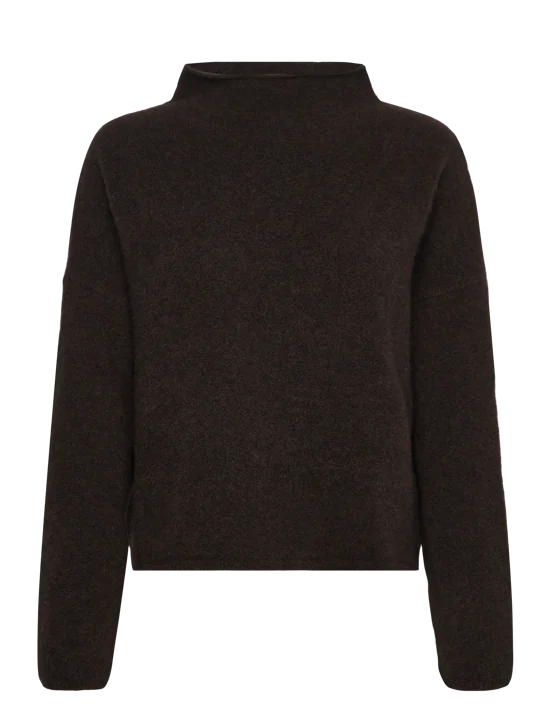 Mika Yak Funnelneck Sweater - Golden Brown