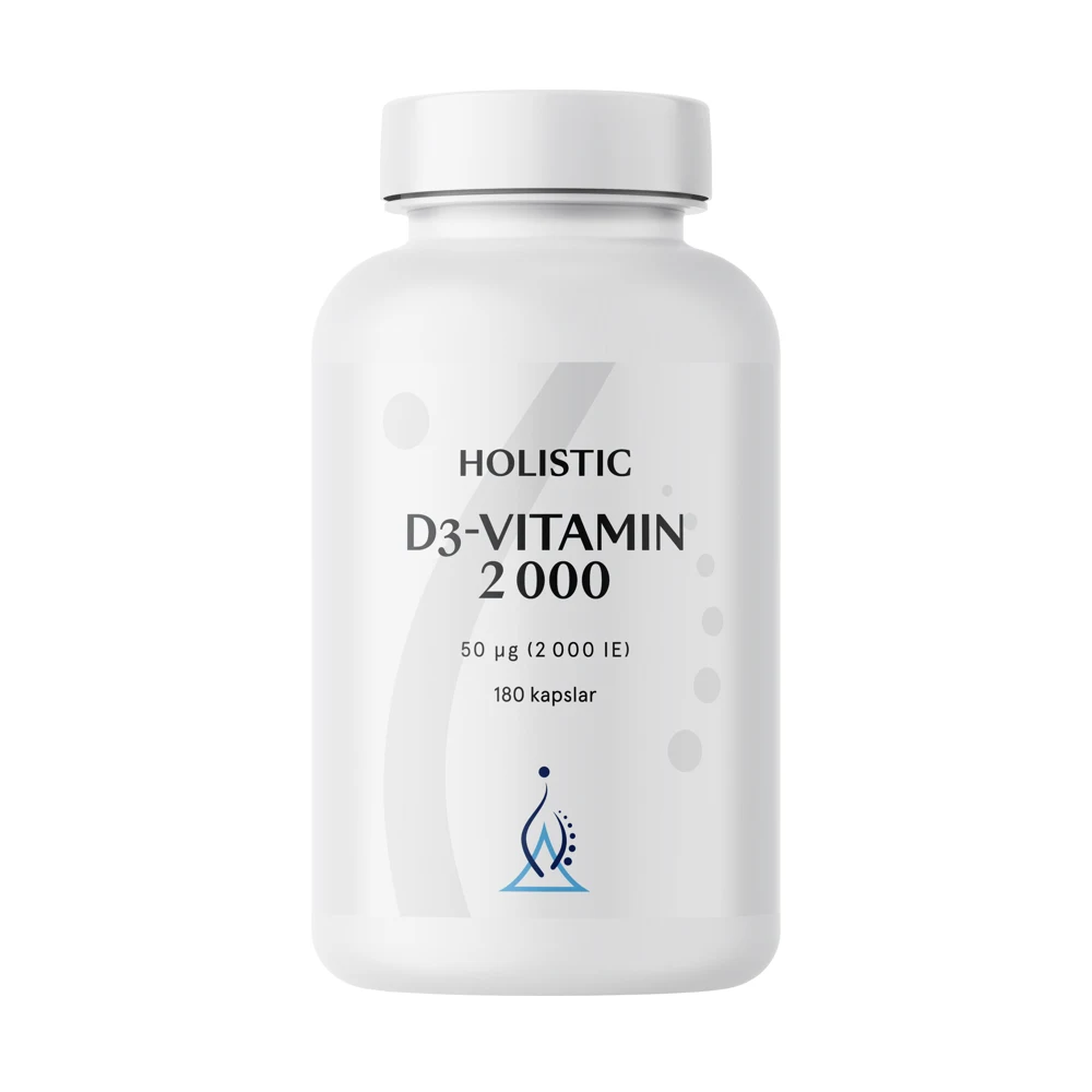 Holistic D3-vitamin 2000, 180 kapslar