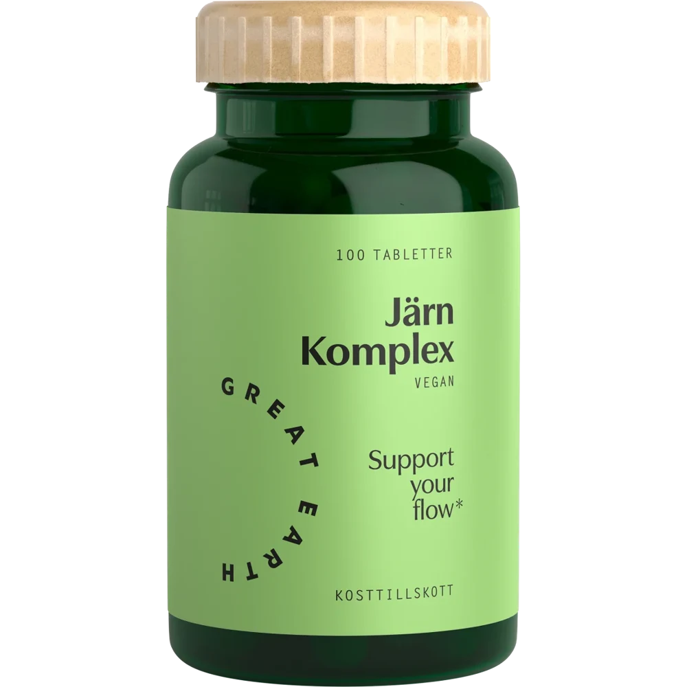 Great Earth Järn Komplex 25mg 100 tabletter