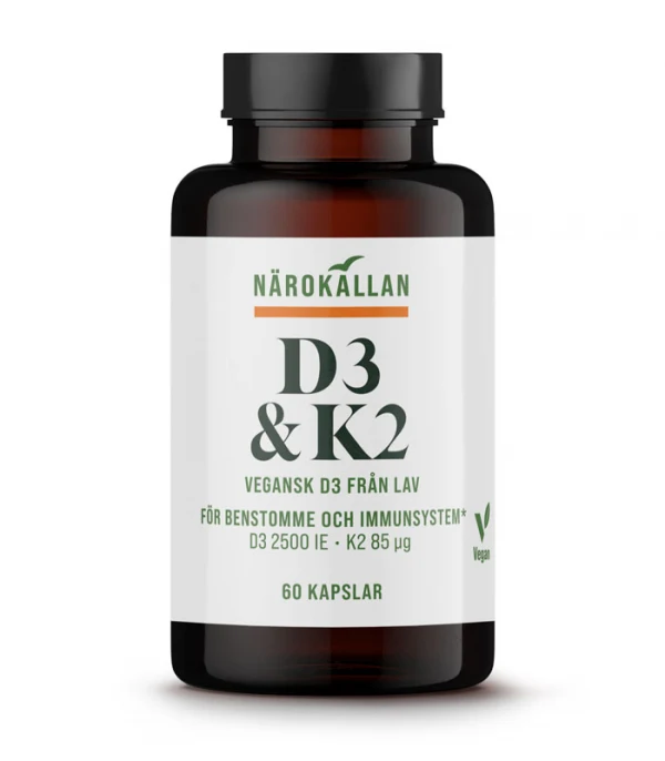 Närokällan D3 & K2 60 kapslar D-vitamin - Vitaminer - Kosttill