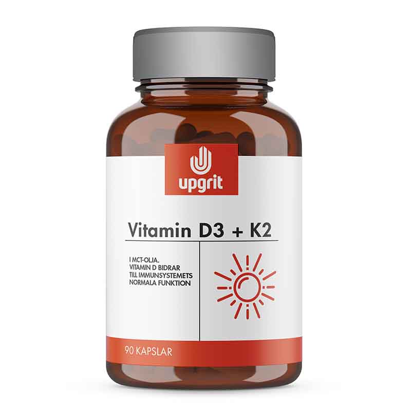 Upgrit Vitamin D3 + K2 90 kapslar