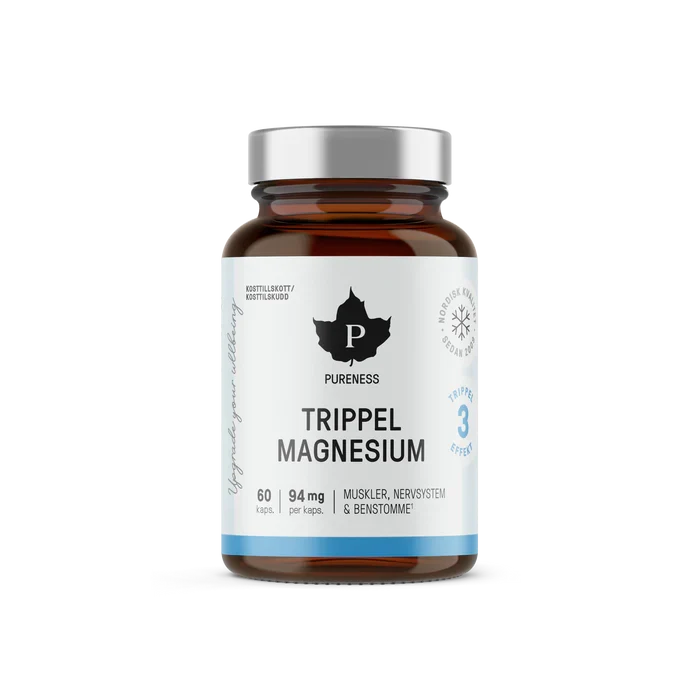 Pureness Trippel Magnesium, 60 kapslar