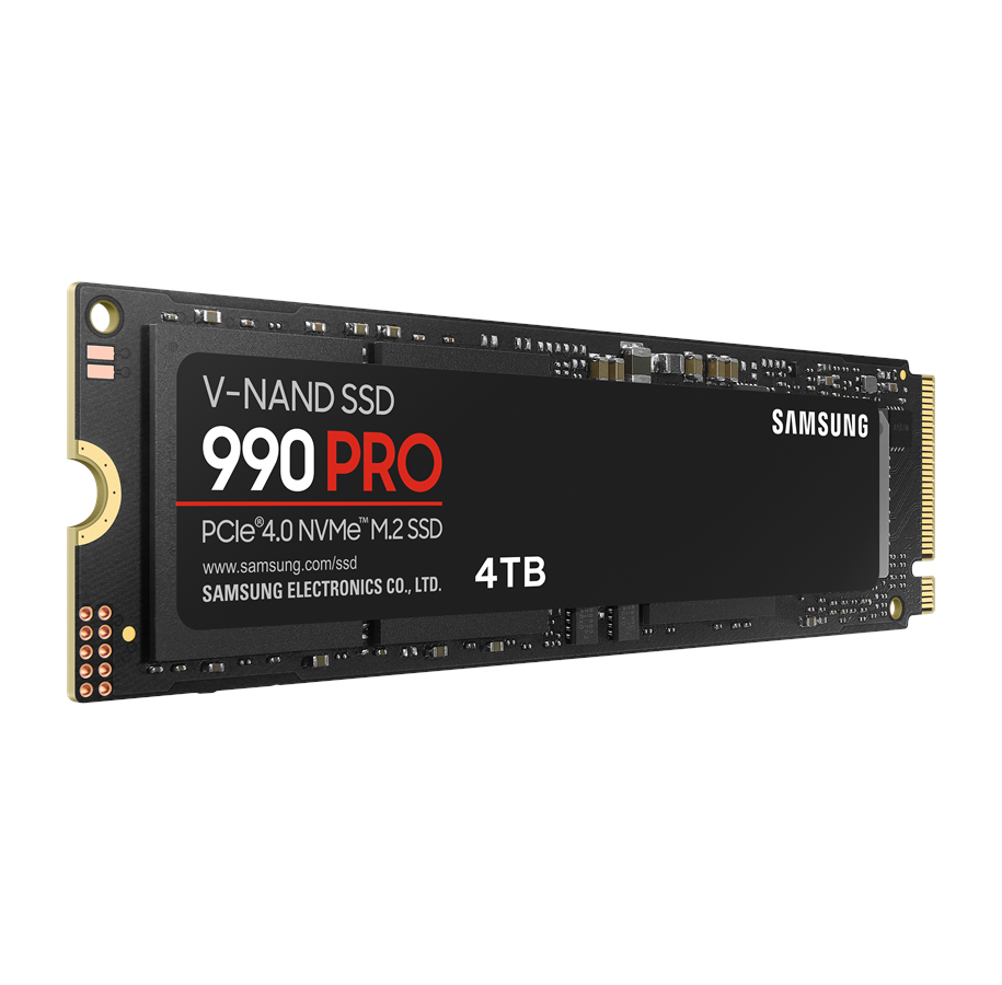 Samsung 990 Pro SSD - 4TB - Utan värmespridare - M.2 2280 - PCIe 4.0
