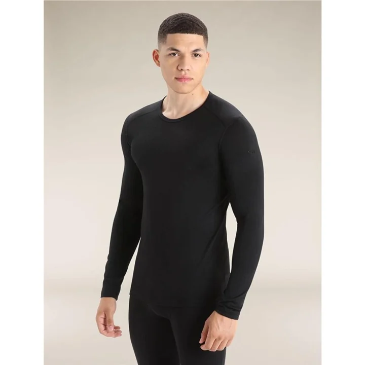 Oasis LS Crewe Herr 200 underställströja - Black – Black – M