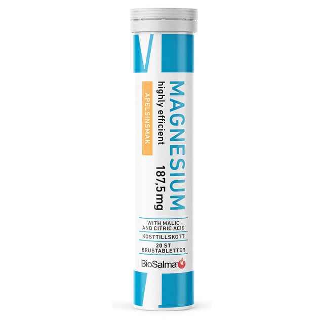 BioSalma Magnesium Apelsin 20 brustabletter