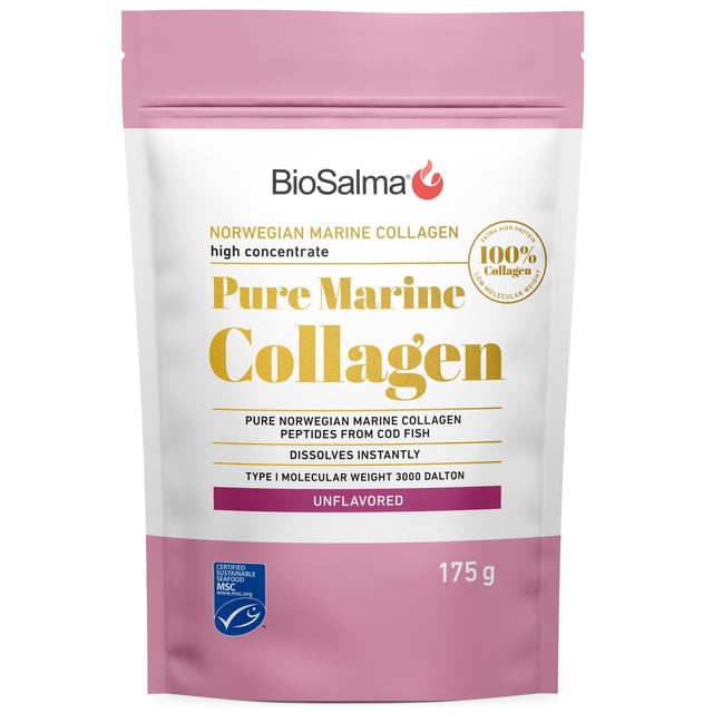 BioSalma Norwegian Pure Marine Collagen 175 g