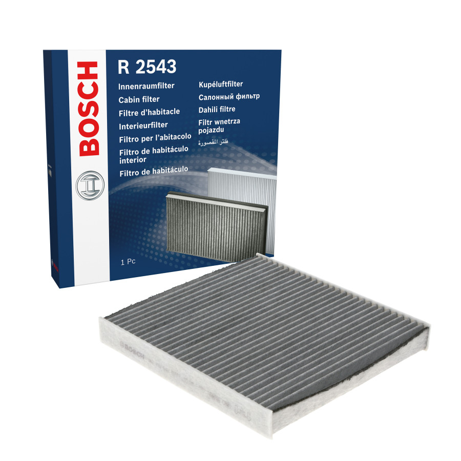 Bosch R2543 – kupéfilter med aktivt kol