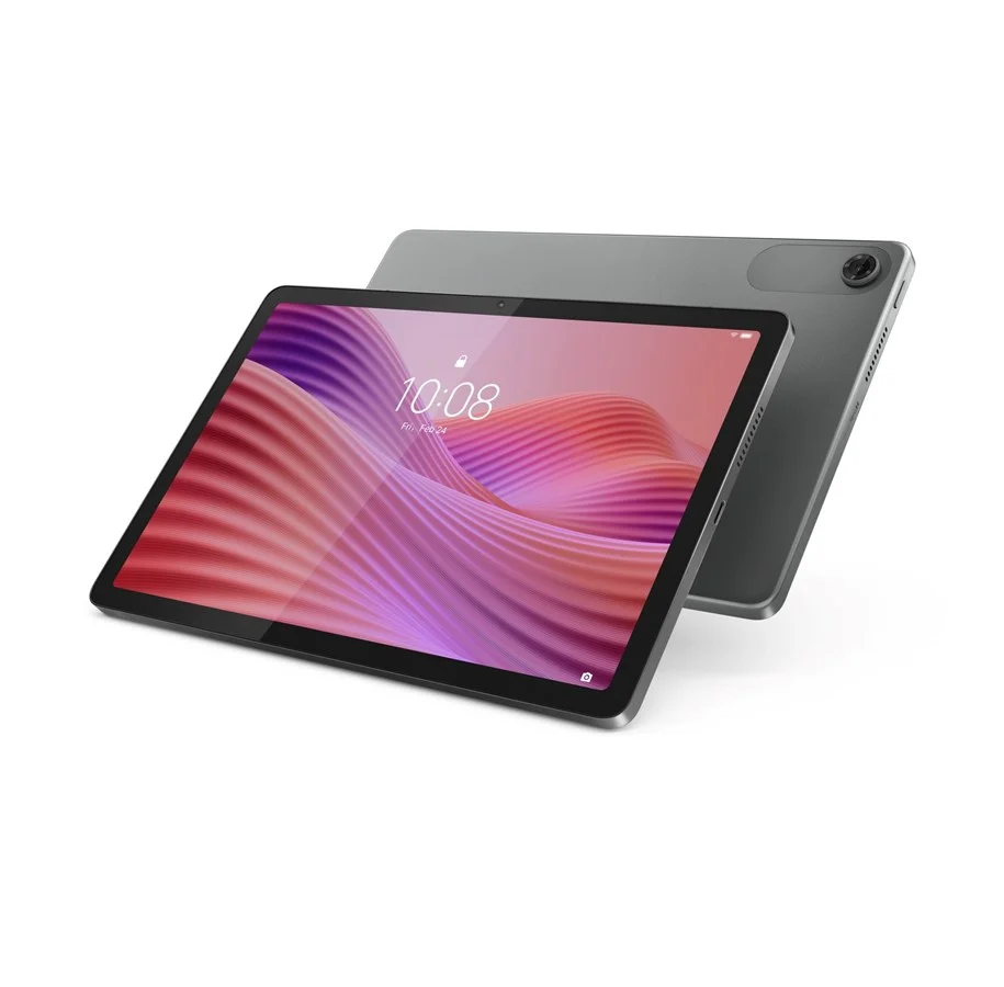 Lenovo Tab 64 GB – Luna Grey, med transparent fodral