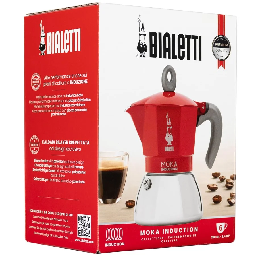 Bialetti Moka Induction 2.0 - 6 cups