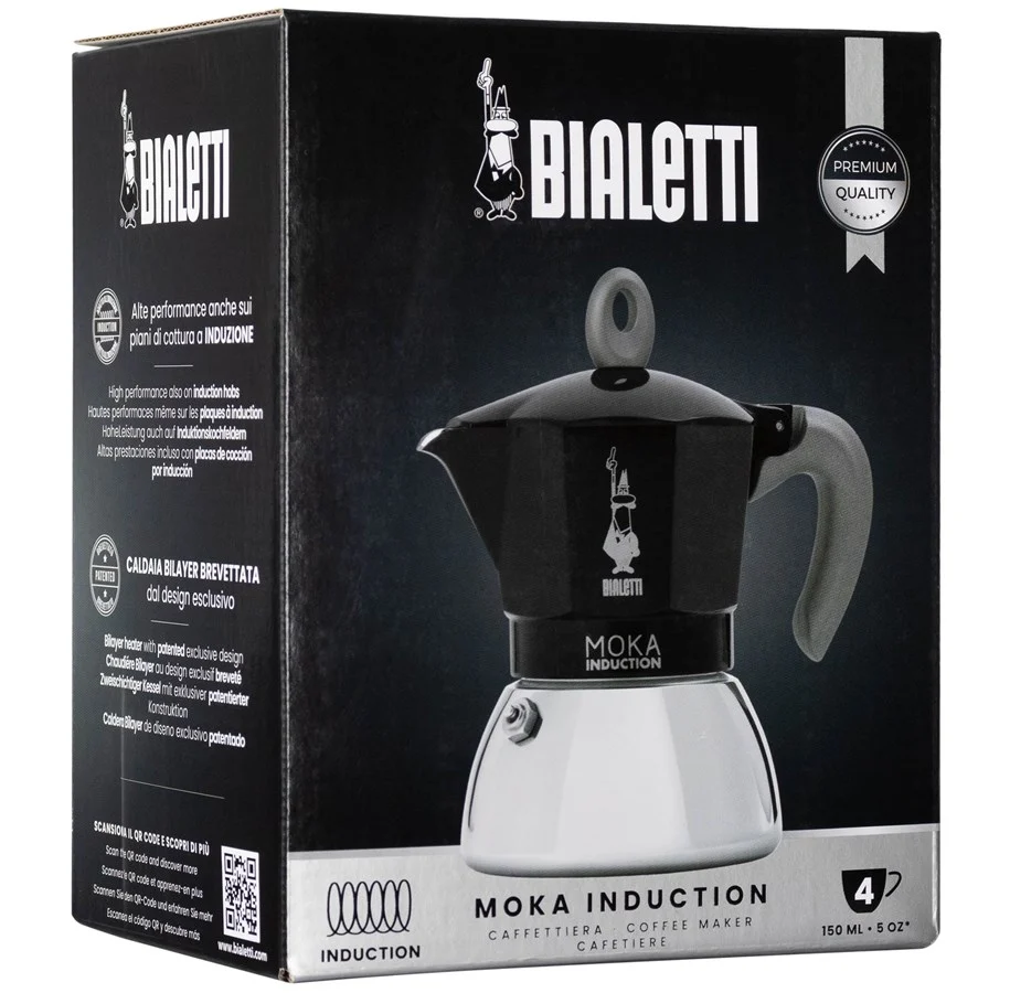 Bialetti Moka Induction 2.0 – 4 koppar