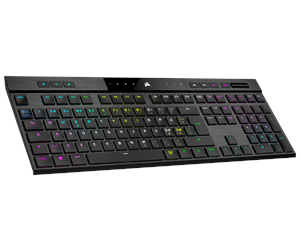 Corsair K100 Air Wireless RGB - MX Ultra Low Profile Tactile - ND - Gaming Tangentbord - Nordisk - Svart