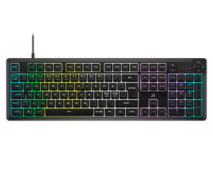 Corsair K55 CORE RGB - Gaming Tangentbord - Nordisk - Svart