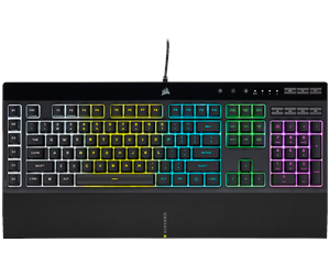Corsair K55 RGB PRO - Gaming Tangentbord - Nordisk - Svart