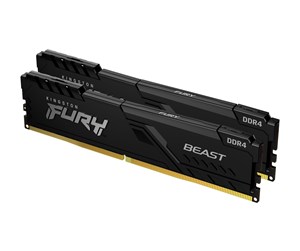 Kingston FURY Beast DDR4-3200 - 16GB - CL16 - Dual Channel (2 pcs) - Intel XMP - Svart