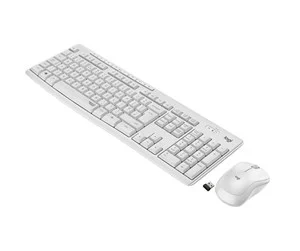 Logitech MK295 Silent Wireless Combo - Off White - ND - Tastatur & Mus set - Nordisk - Vit