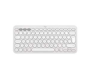 Logitech Pebble Keys 2 K380s Wireless Keyboard - Tonal Off-White - Tangentbord - Nordisk - Vit