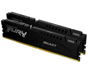 Kingston FURY Beast DDR5-5600 - 128GB - CL40 - Dual Channel (2 pcs) - AMD EXPO & Intel XMP - Svart