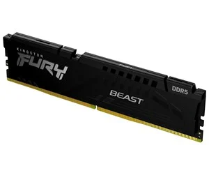Kingston FURY Beast DDR5-6000 - 16GB - CL30 - Single Channel (1 pcs) - AMD EXPO & Intel XMP - Svart