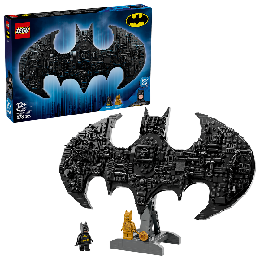 LEGO® DC Batman™: Batman logotyp, Byggleksak med syperhjälte 76330