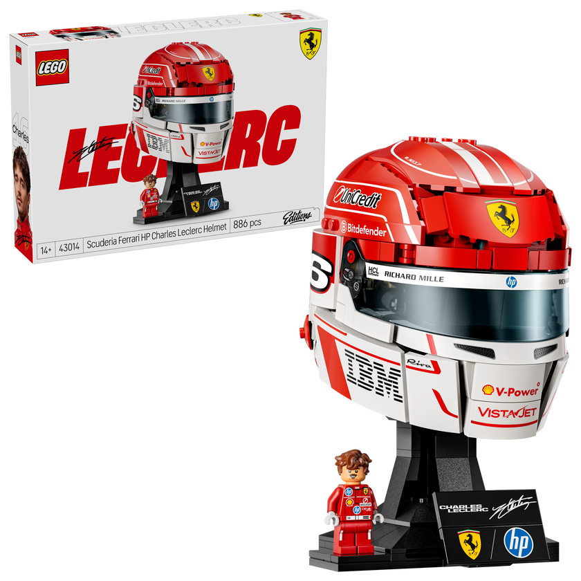 LEGO® Editions Scuderia Ferrari HP Charles Leclerc hjälm 43014