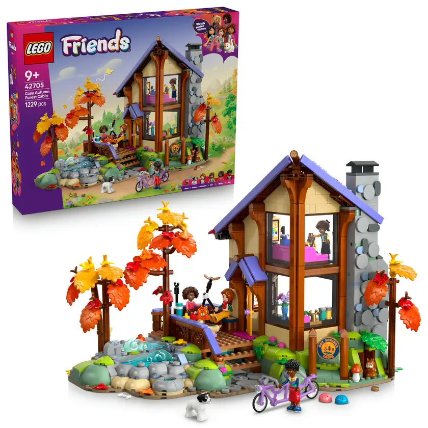 LEGO® Friends Mysig stuga i höstskogen Byggleksak 42705