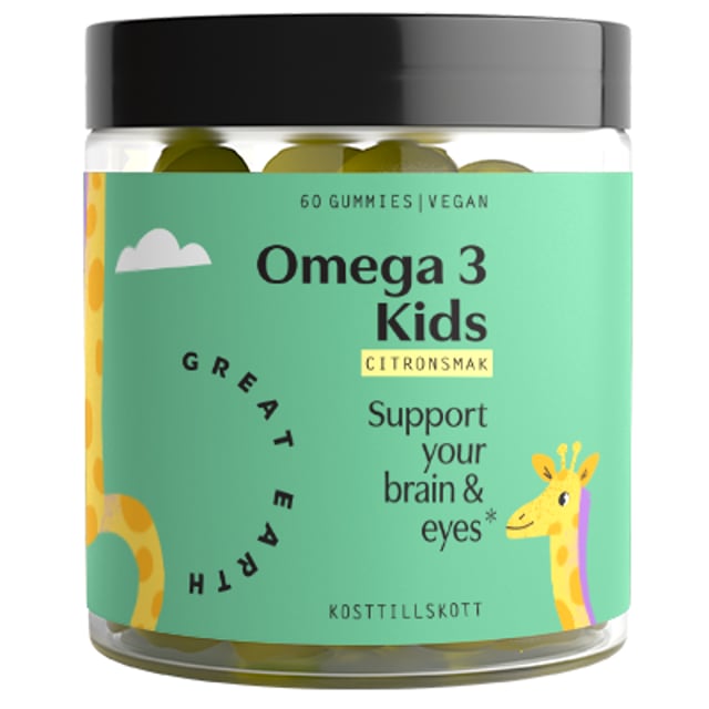 Great Earth Omega 3 Kids 60 tuggtabletter