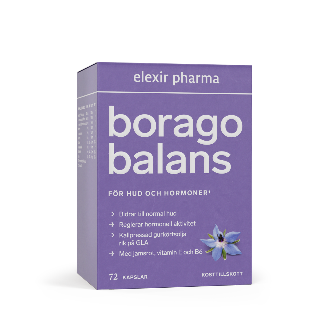 Elexir Pharma Borago Balans 72 kapslar