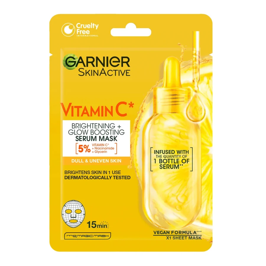 Garnier Skin Active Vitamin C Sheet Mask Super Hydrating + Brightening