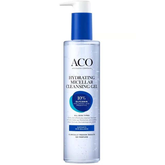 ACO Face Hydrating Micellar Cleansing Gel oparfymerad 200 ml
