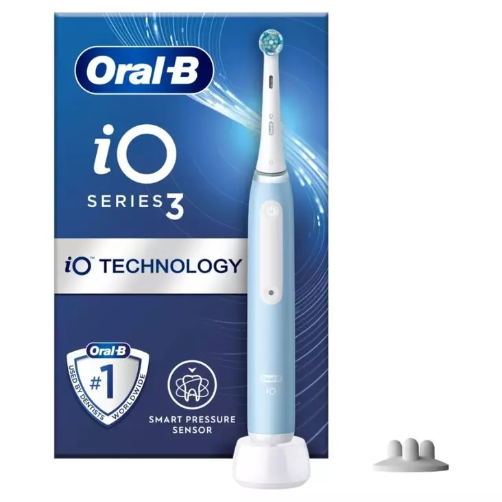 Oral-B iO3 Eltandborste Blå 1 st tandborsthuvud